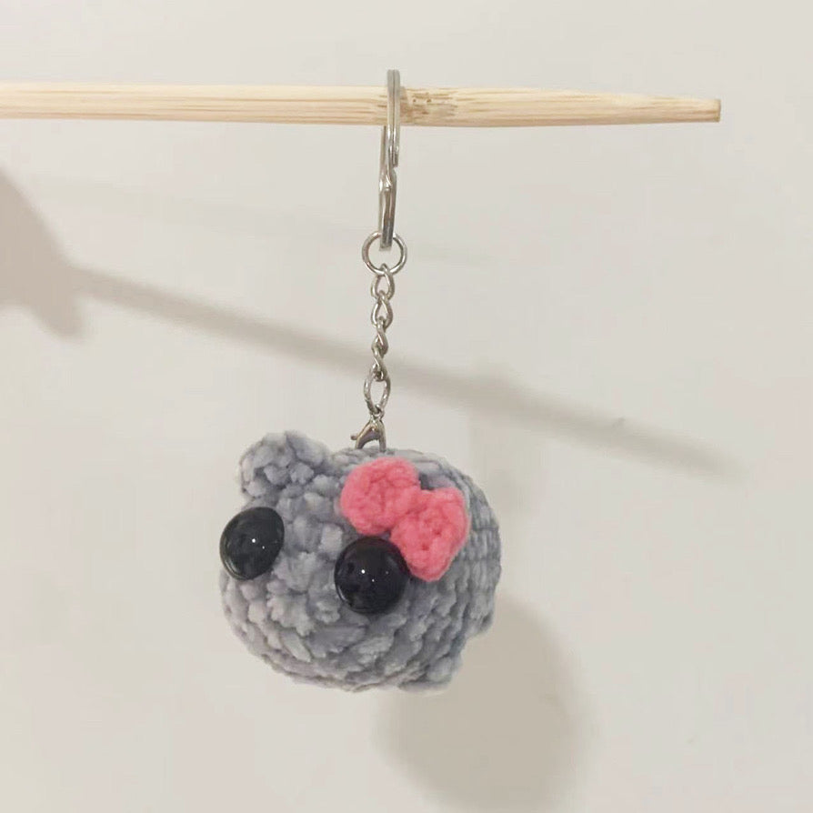 TikTok Sad Hamster With Meme Sound Handmade Small Crochet Hamster