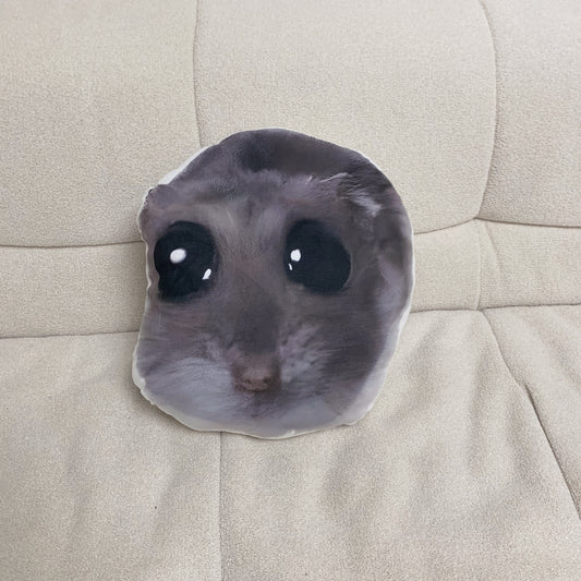 TikTok Sad Hamster Plush Pillow